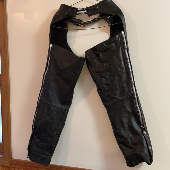 Leather Rider Vintage Motorcycle Chaps Size S - Picture 5 of 7